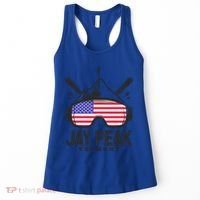 Jay Peak Vermont Usa Ski Retro Skiing Funny Gift Women's Tank Top thumb 0