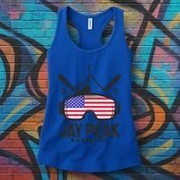 Jay Peak Vermont Usa Ski Retro Skiing Funny Gift Women's Tank Top thumb 3