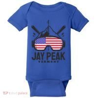 Jay Peak Vermont Usa Ski Retro Skiing Funny Gift Baby Bodysuit thumb 0