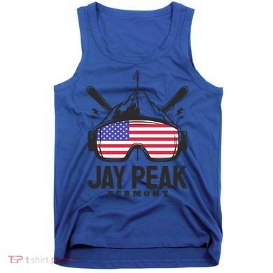 Jay Peak Vermont Usa Ski Retro Skiing Funny Gift Tank Top