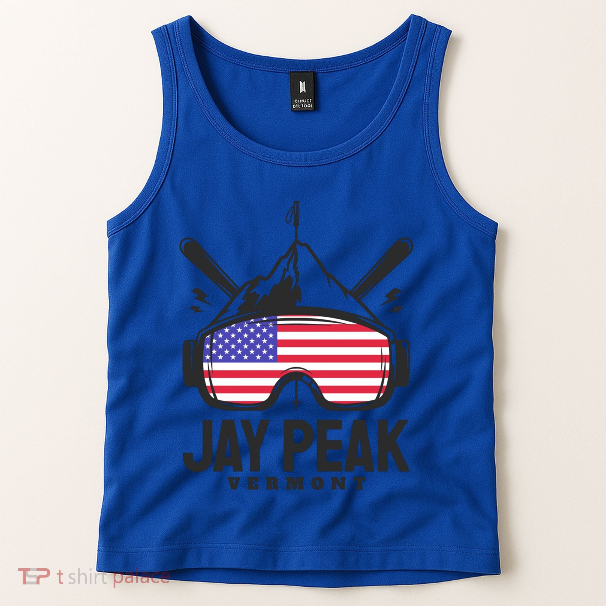 Jay Peak Vermont Usa Ski Retro Skiing Funny Gift Tank Top