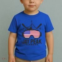 Jay Peak Vermont Usa Ski Retro Skiing Funny Gift Toddler T-Shirt thumb 2