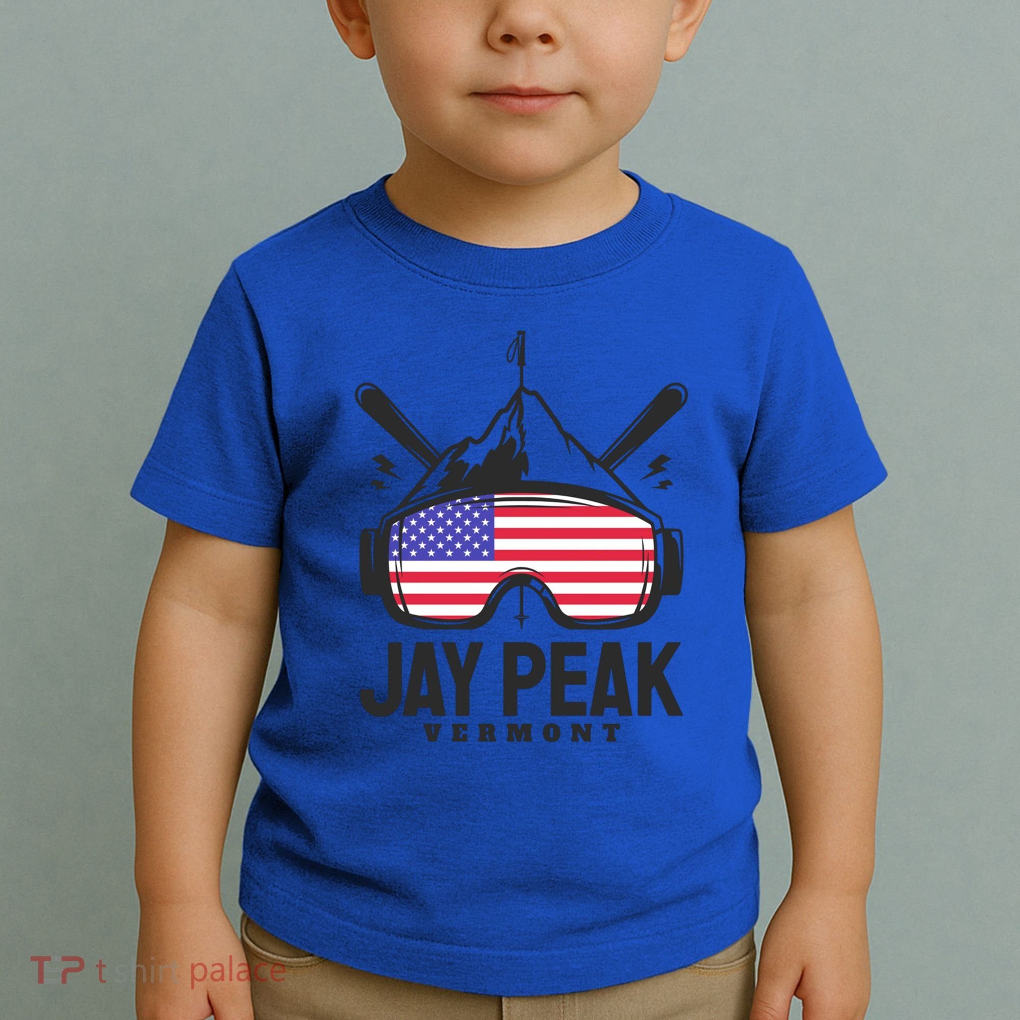 Jay Peak Vermont Usa Ski Retro Skiing Funny Gift Toddler T-Shirt