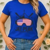 Jay Peak Vermont Usa Ski Retro Skiing Funny Gift Women's T-Shirt thumb 2