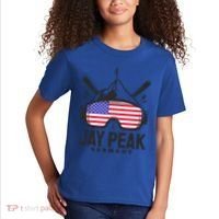 Jay Peak Vermont Usa Ski Retro Skiing Funny Gift Kids T-Shirt thumb 2