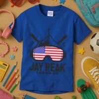 Jay Peak Vermont Usa Ski Retro Skiing Funny Gift Kids T-Shirt thumb 3