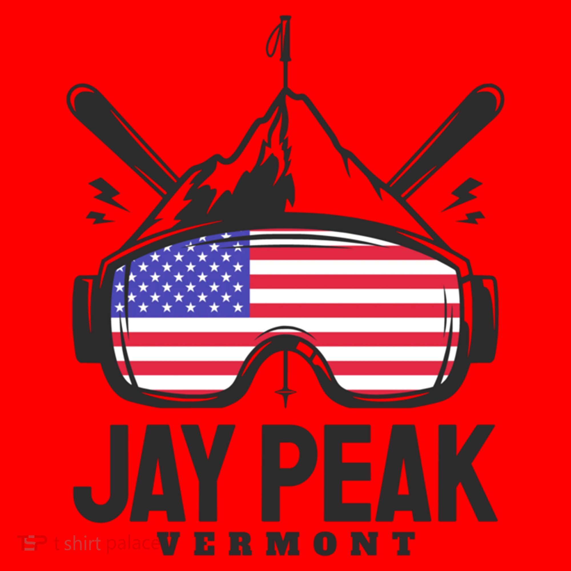 Jay Peak Vermont Usa Ski Retro Skiing Funny Gift Santa Hat