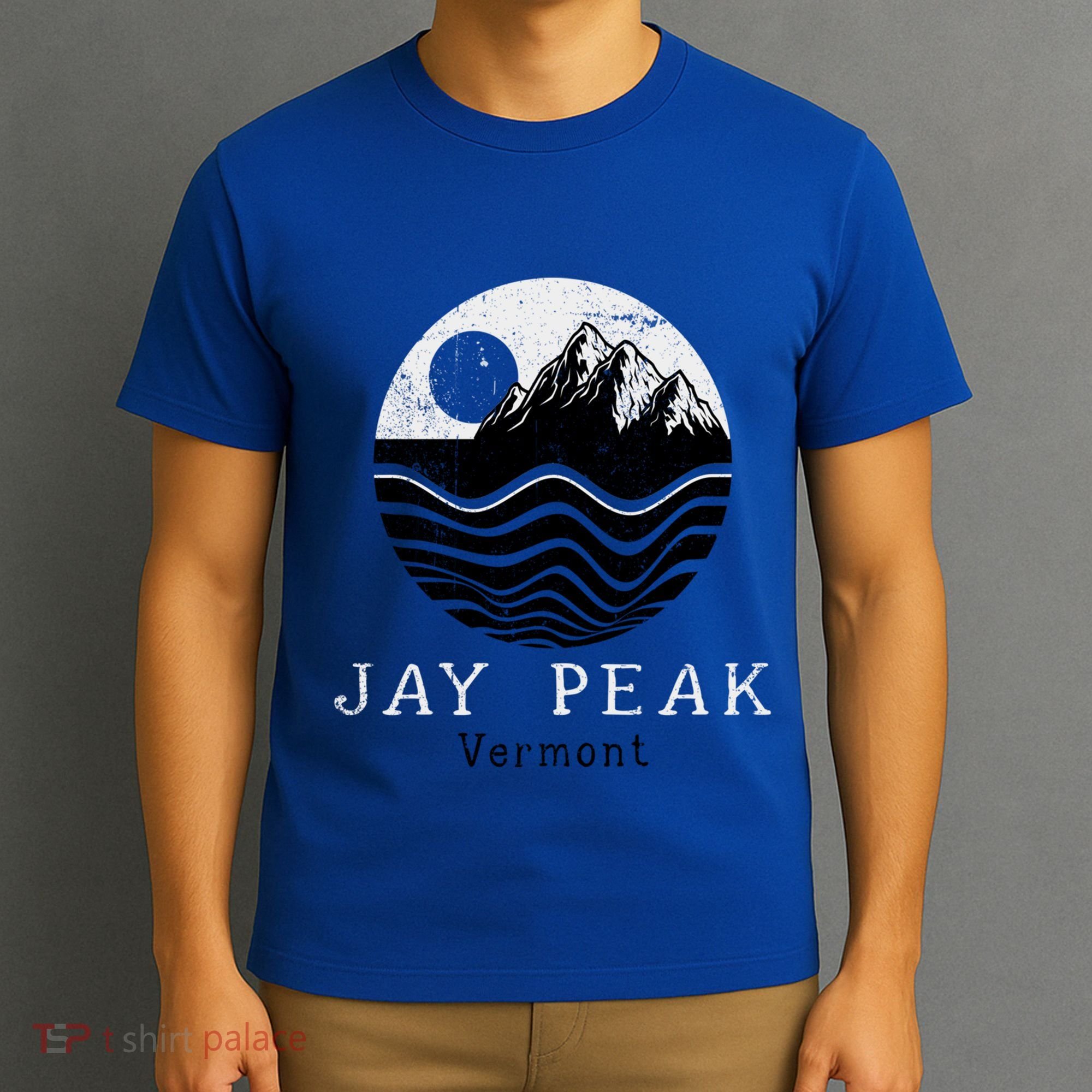 Jay Peak Vintage Mountains Hiking Camping Vermont Retro Gift T-Shirt