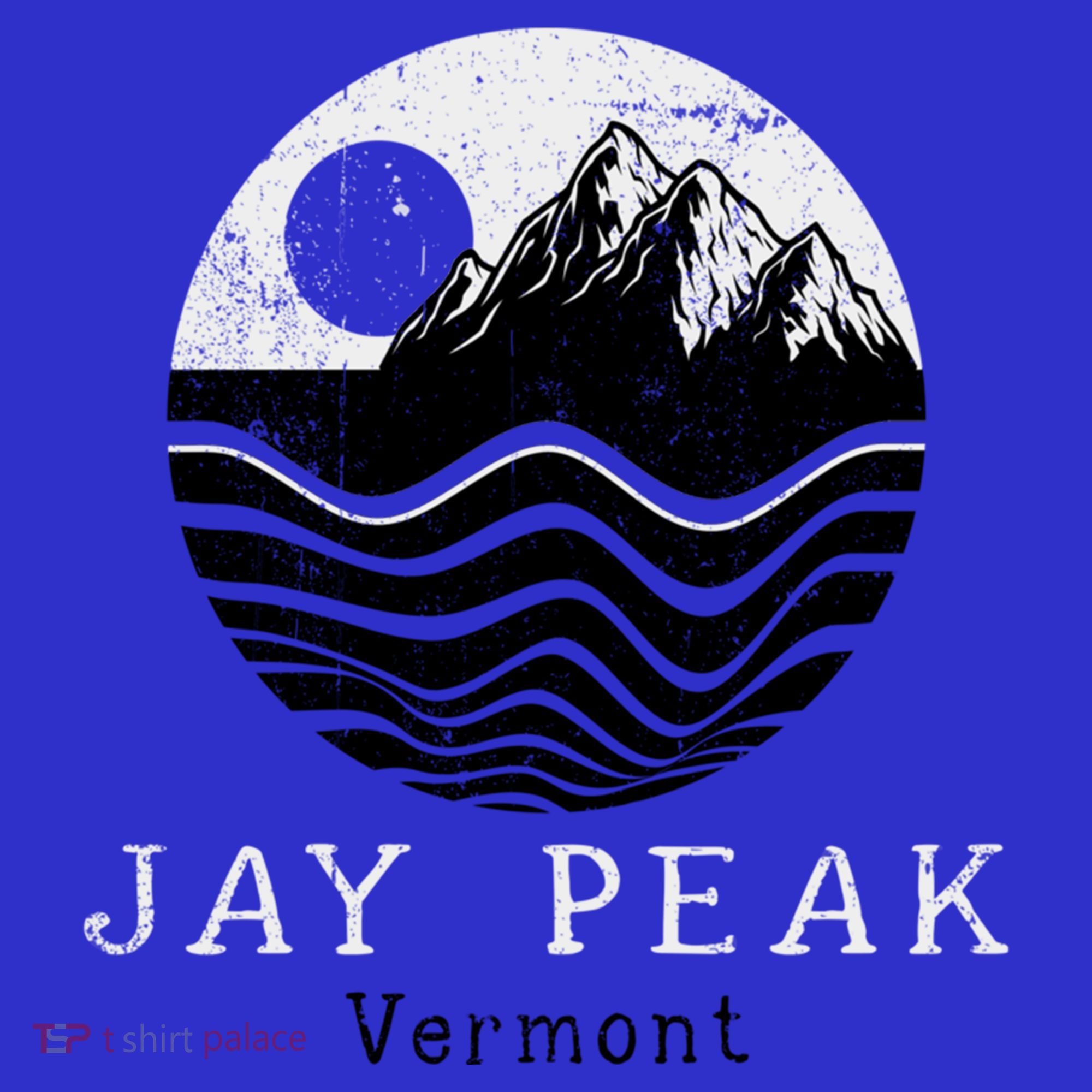 Jay Peak Vintage Mountains Hiking Camping Vermont Retro Gift T-Shirt