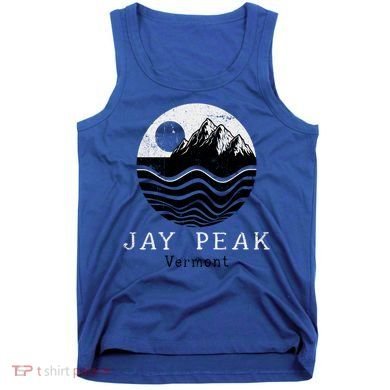 Jay Peak Vintage Mountains Hiking Camping Vermont Retro Gift Tank Top