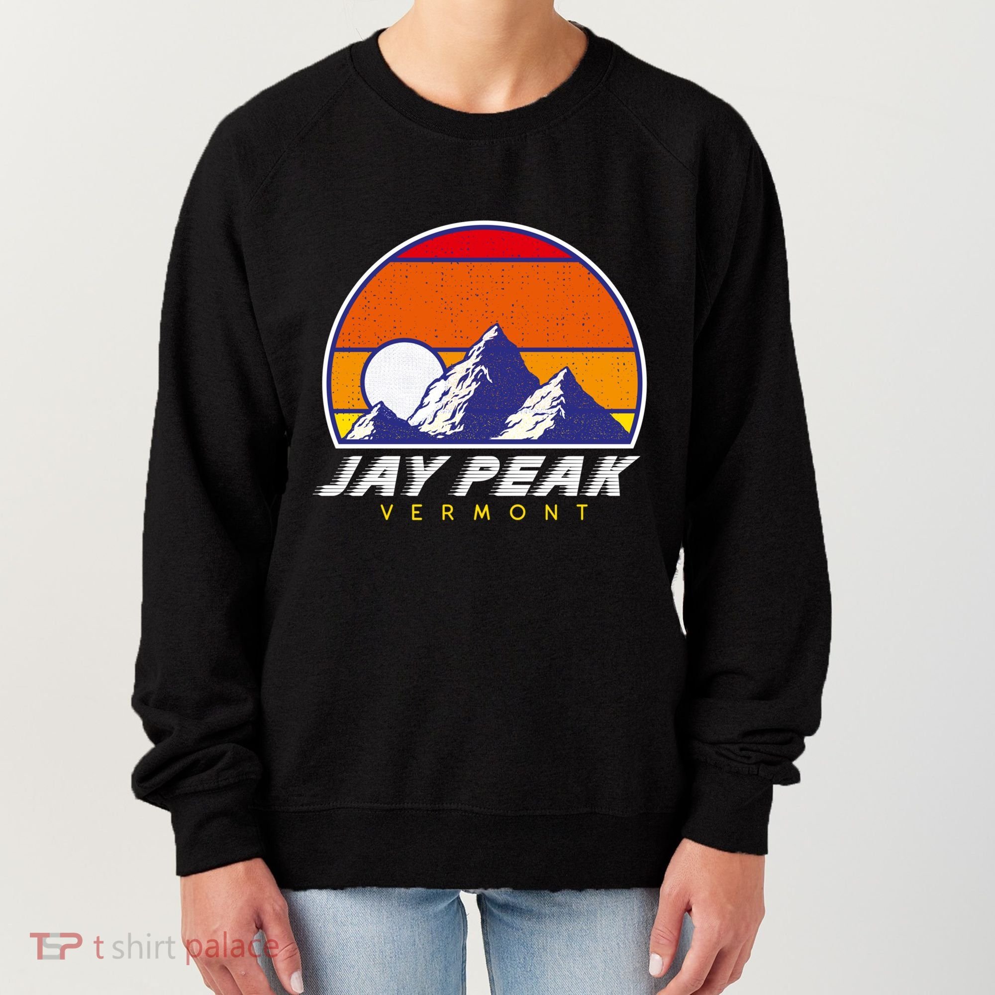Jay Peak Vermont Usa Ski Resort 1980s Retro Cool Gift Women's Sweatshirt