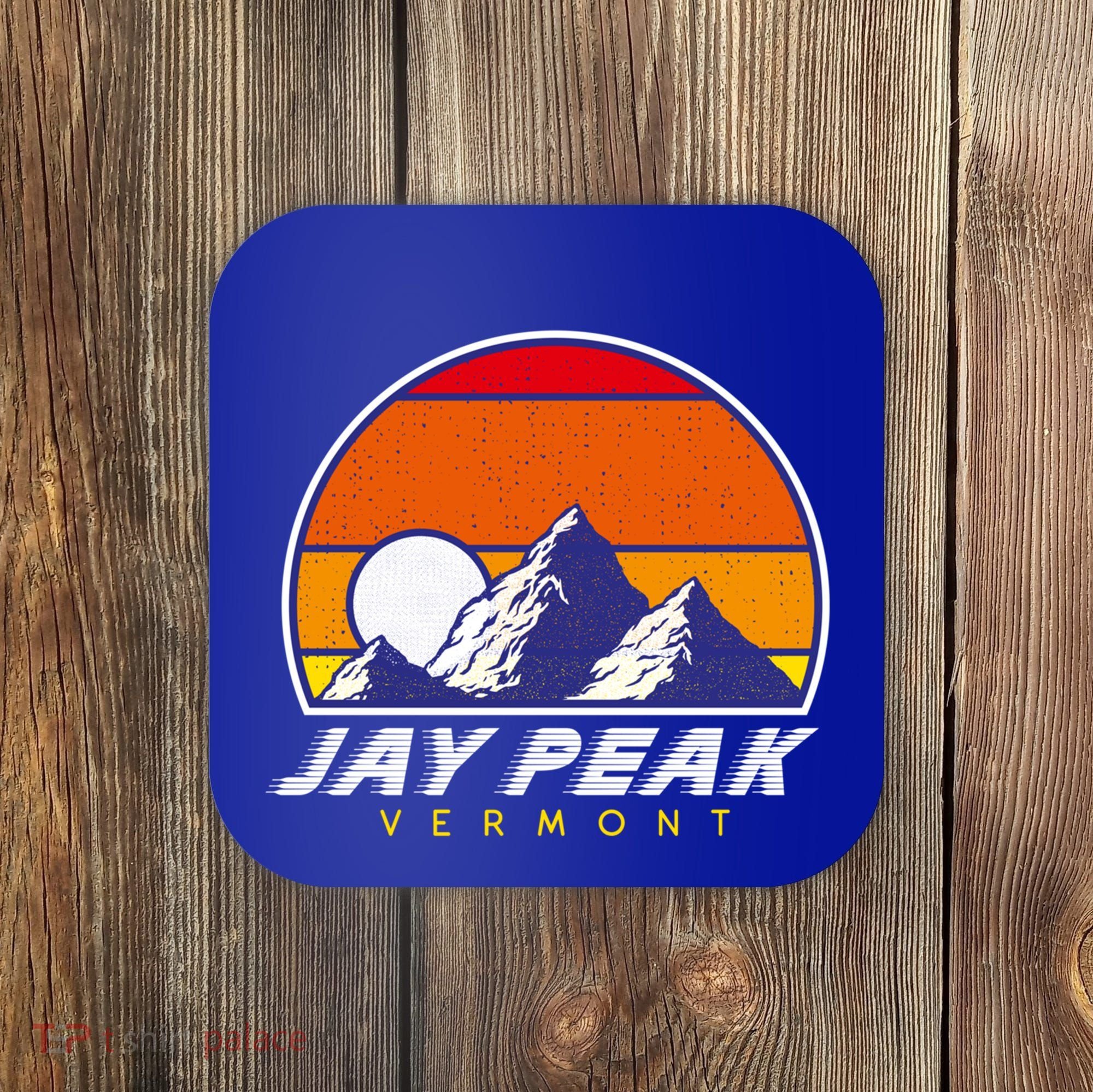 Jay Peak Vermont Usa Ski Resort 1980s Retro Cool Gift Coaster
