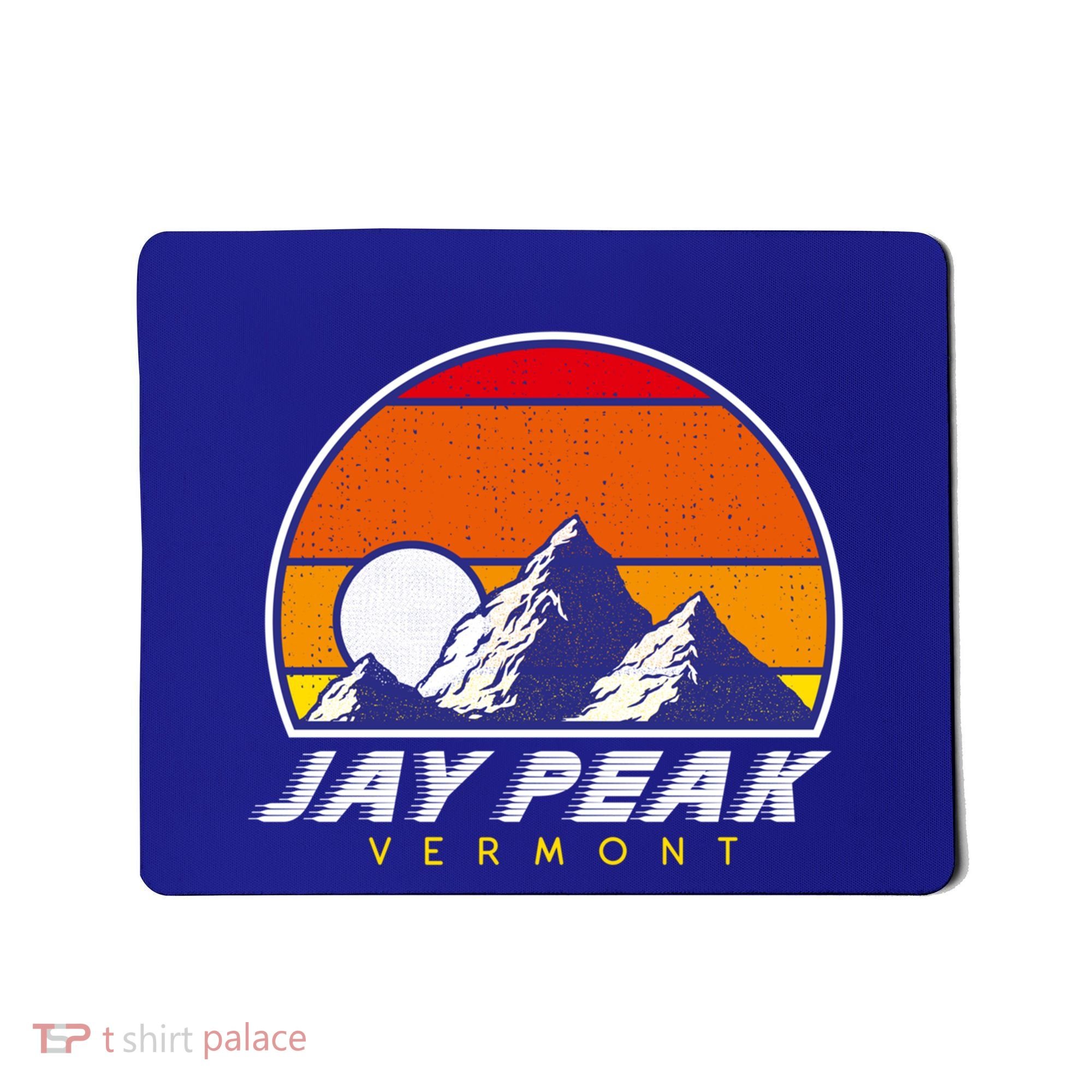 Jay Peak Vermont Usa Ski Resort 1980s Retro Cool Gift Mousepad