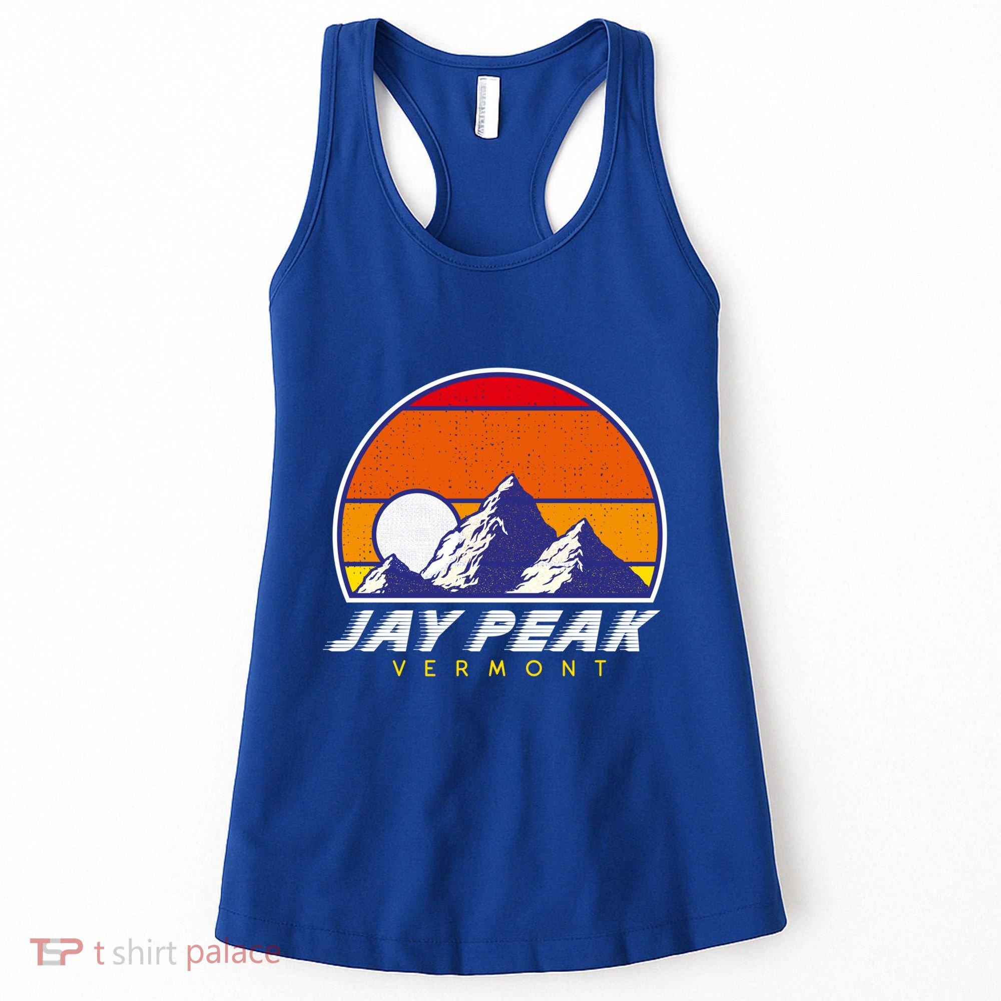 Jay Peak Vermont Usa Ski Resort 1980s Retro Cool Gift Women's Tank Top