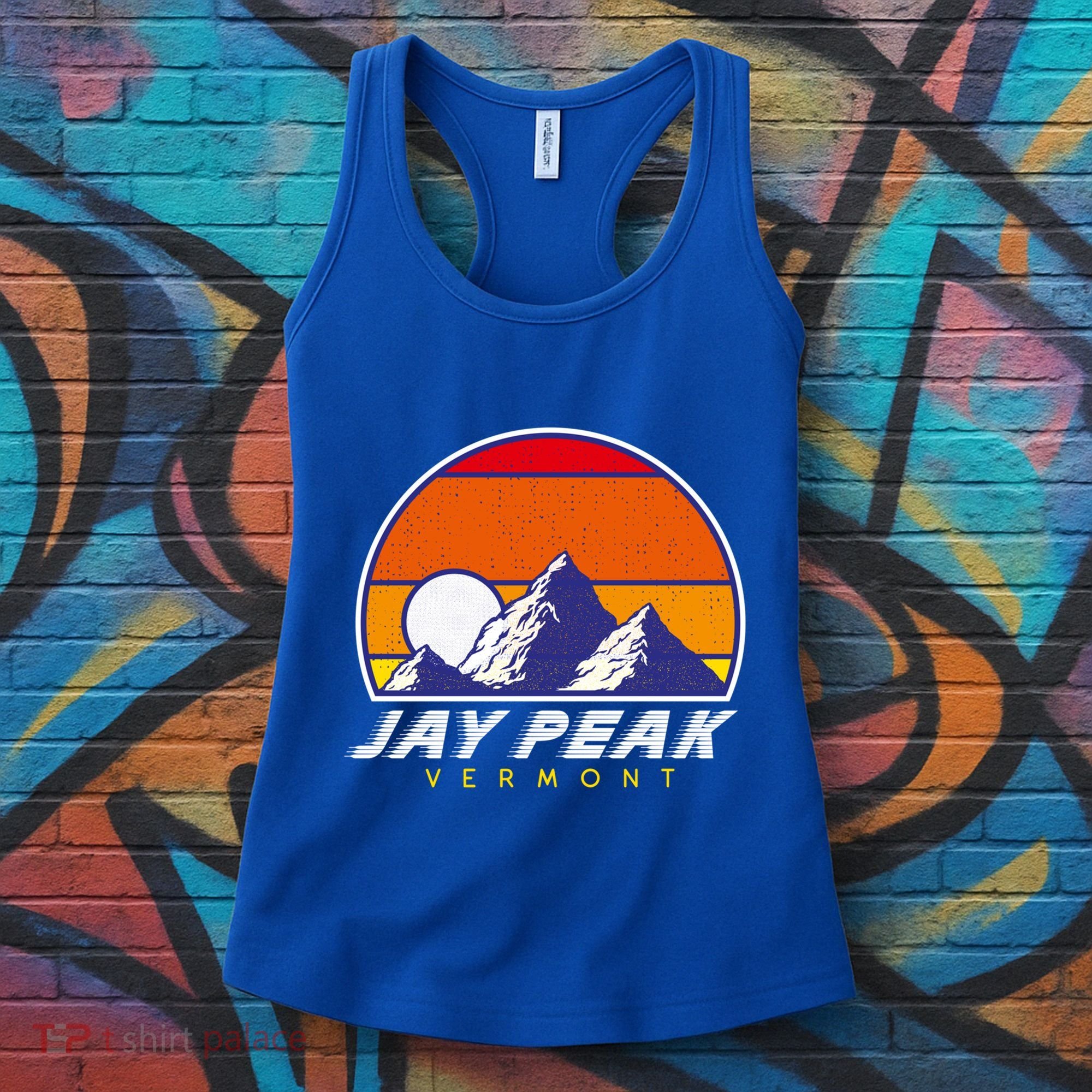Jay Peak Vermont Usa Ski Resort 1980s Retro Cool Gift Women's Tank Top