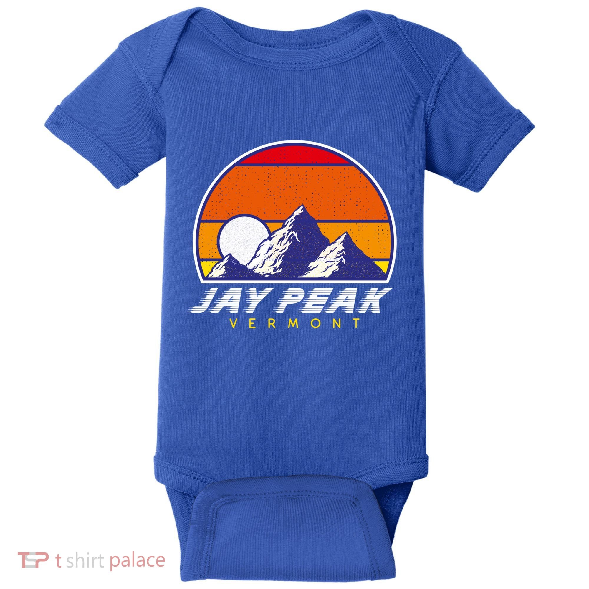 Jay Peak Vermont Usa Ski Resort 1980s Retro Cool Gift Baby Bodysuit
