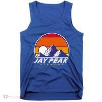 Jay Peak Vermont Usa Ski Resort 1980s Retro Cool Gift Tank Top thumb 0