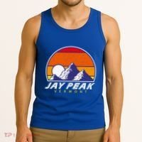 Jay Peak Vermont Usa Ski Resort 1980s Retro Cool Gift Tank Top thumb 3