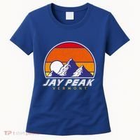 Jay Peak Vermont Usa Ski Resort 1980s Retro Cool Gift Women's T-Shirt thumb 0