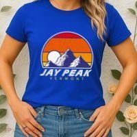 Jay Peak Vermont Usa Ski Resort 1980s Retro Cool Gift Women's T-Shirt thumb 2
