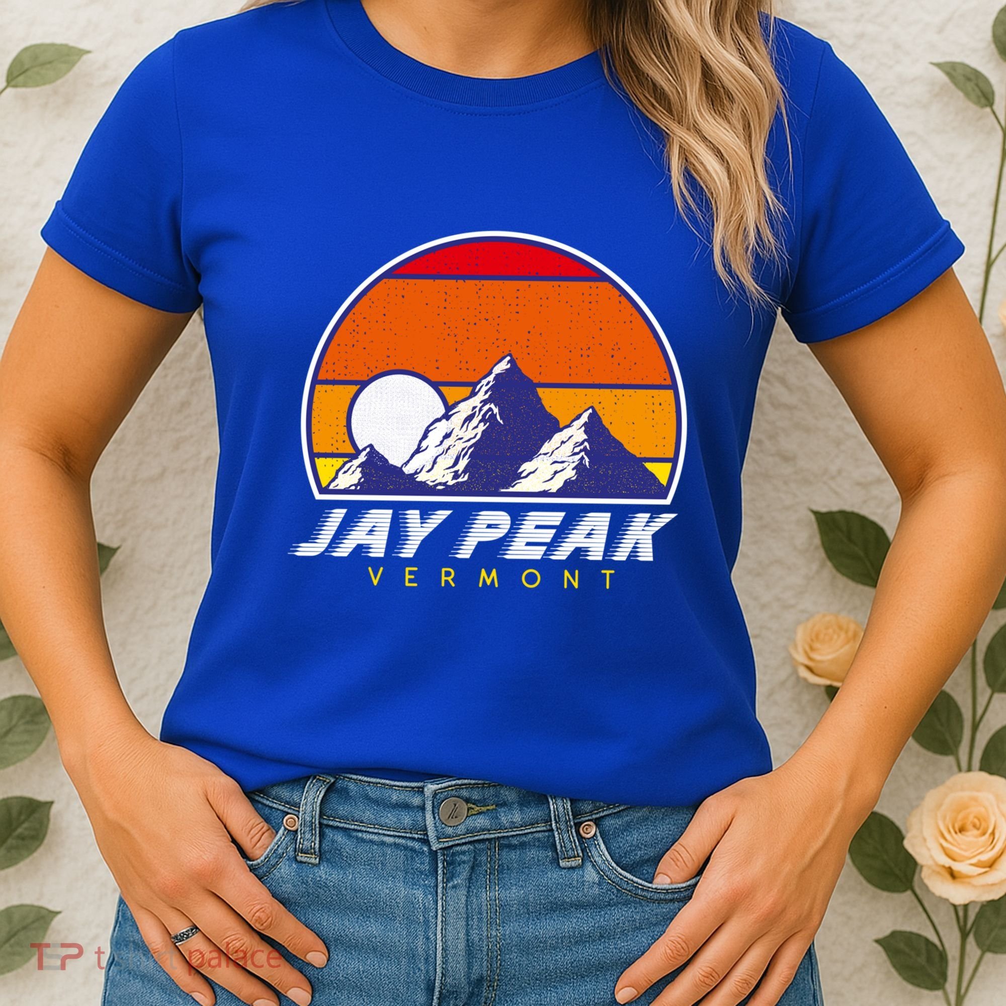 Jay Peak Vermont Usa Ski Resort 1980s Retro Cool Gift Women's T-Shirt