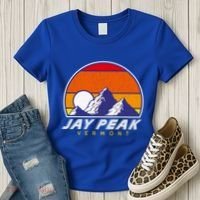 Jay Peak Vermont Usa Ski Resort 1980s Retro Cool Gift Women's T-Shirt thumb 3