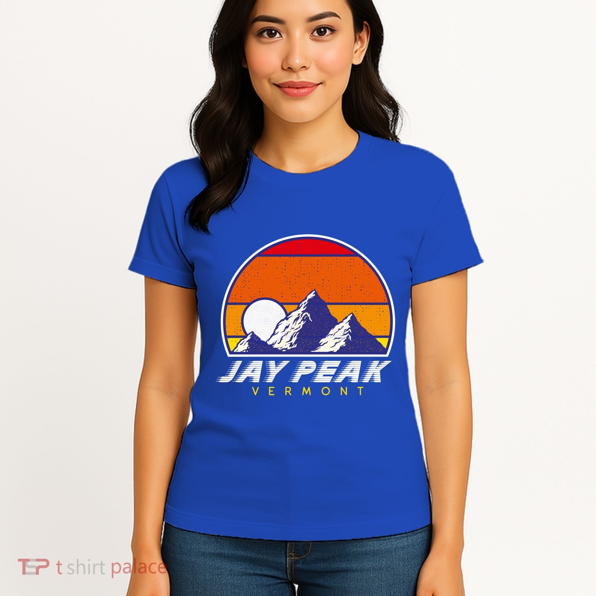 Jay Peak Vermont Usa Ski Resort 1980s Retro Cool Gift Women's T-Shirt