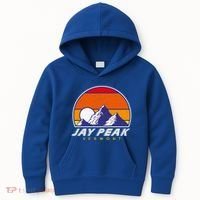 Jay Peak Vermont Usa Ski Resort 1980s Retro Cool Gift Kids Hoodie thumb 0