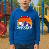 Jay Peak Vermont Usa Ski Resort 1980s Retro Cool Gift Kids Hoodie thumb 2
