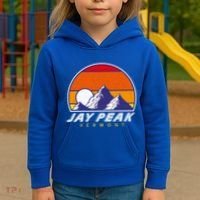 Jay Peak Vermont Usa Ski Resort 1980s Retro Cool Gift Kids Hoodie thumb 3