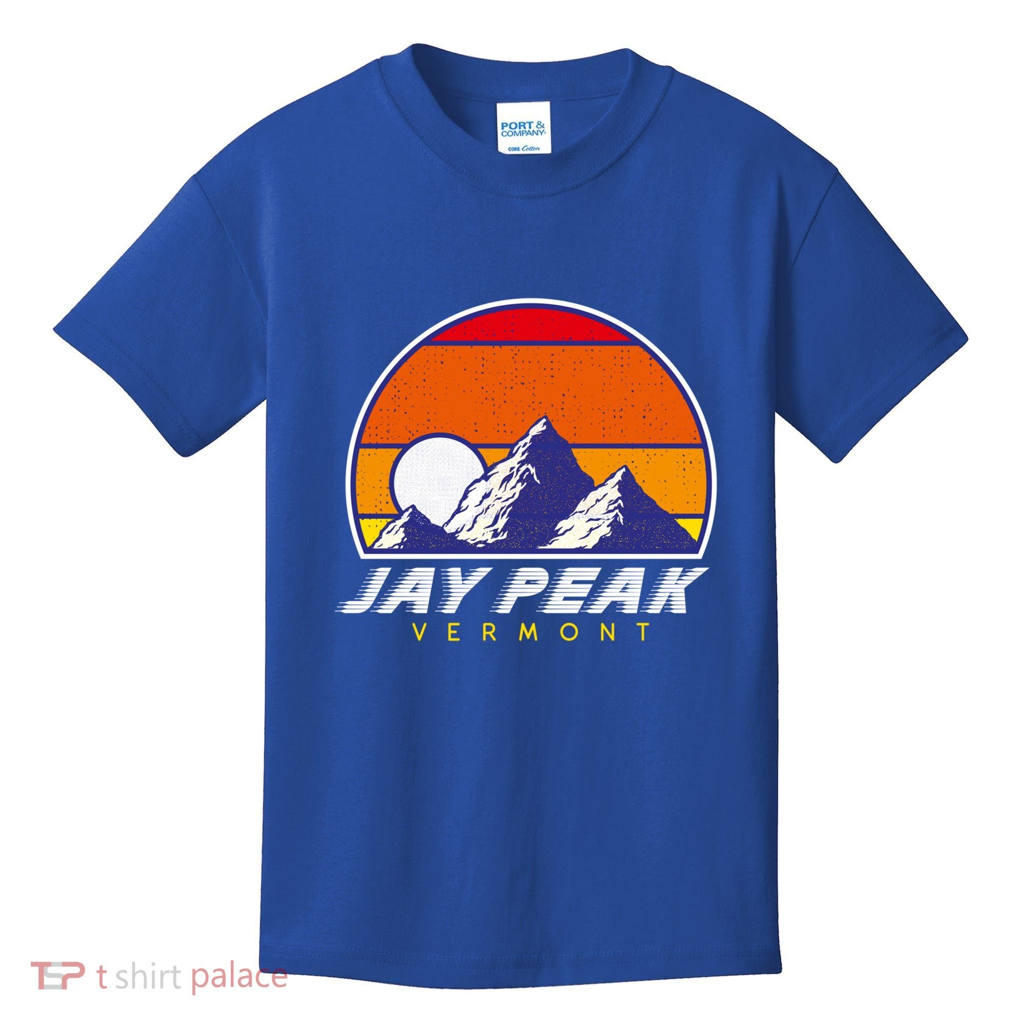 Jay Peak Vermont Usa Ski Resort 1980s Retro Cool Gift Kids T-Shirt