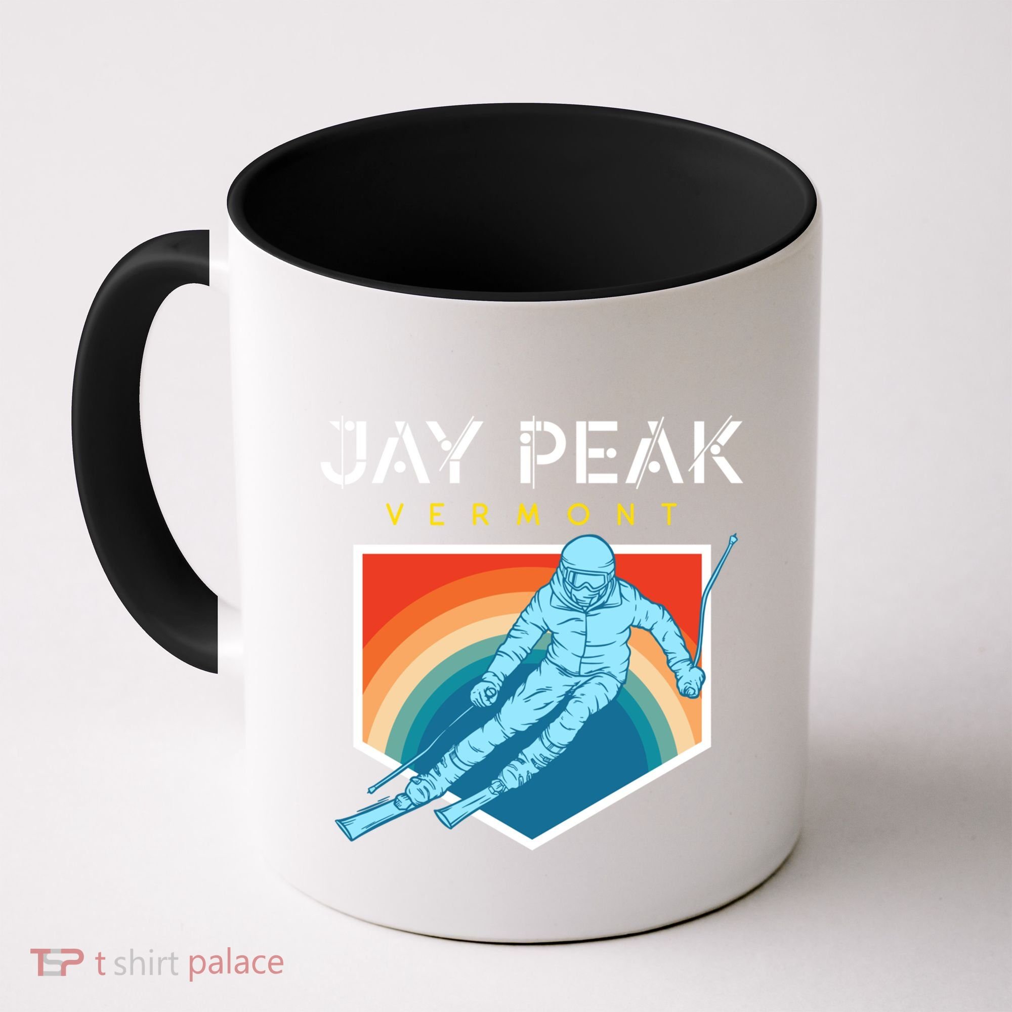 Jay Peak Vermont Usa Ski Resort 1980s Retro Funny Gift Coffee Mug