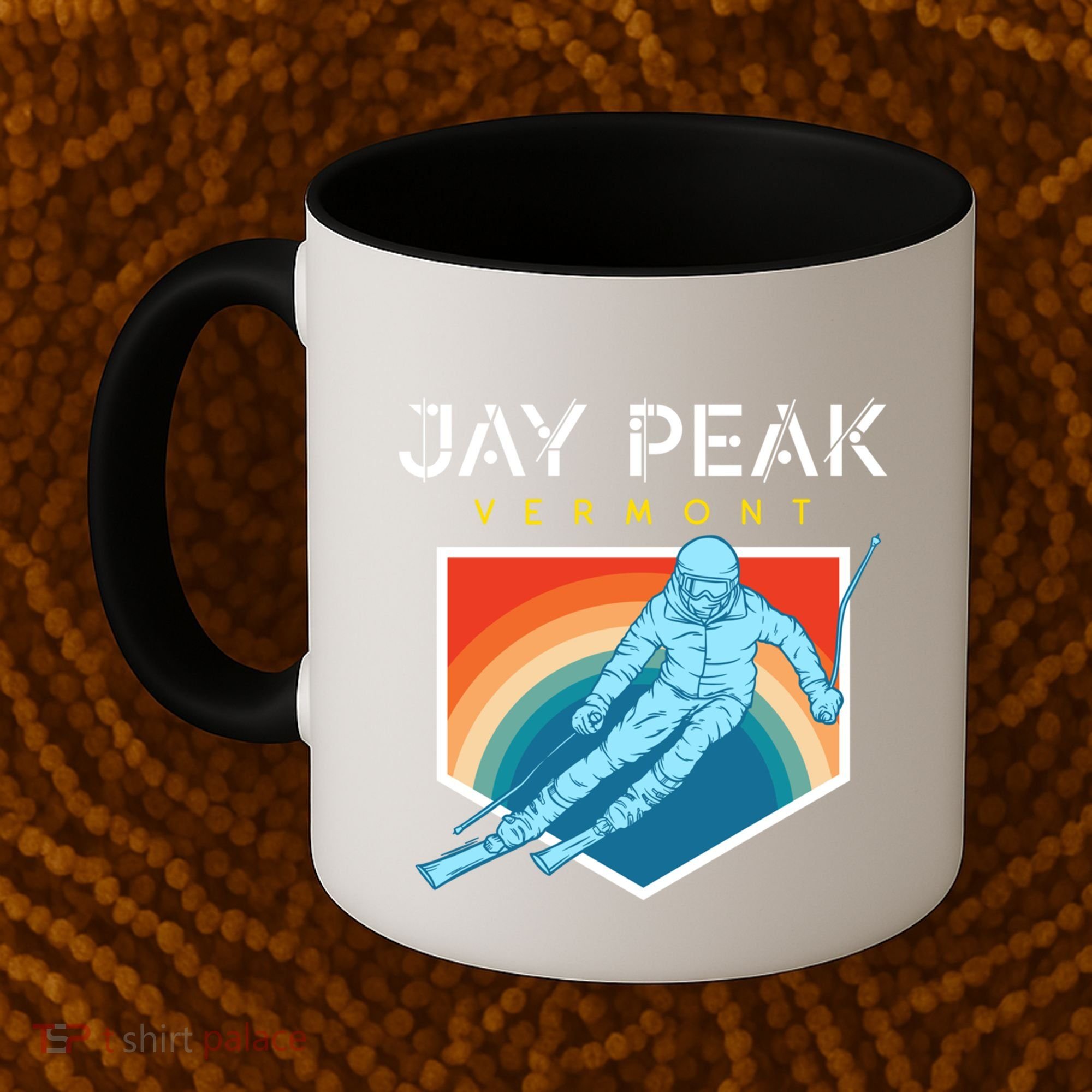 Jay Peak Vermont Usa Ski Resort 1980s Retro Funny Gift Coffee Mug
