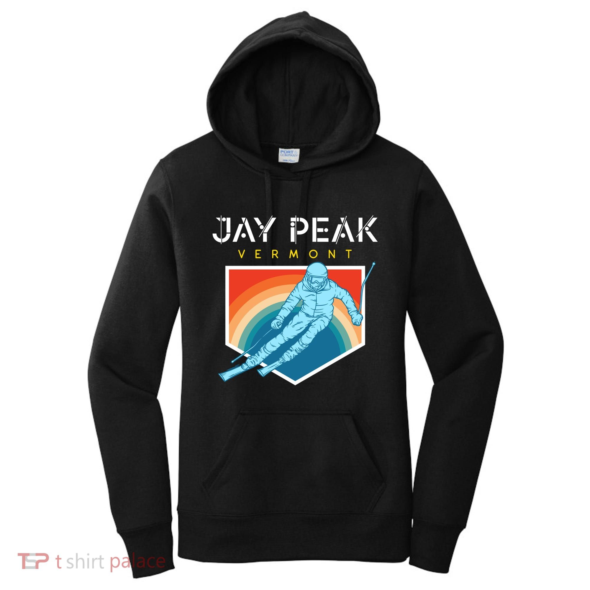 Jay Peak Vermont Usa Ski Resort 1980s Retro Funny Gift Women's Hoodie