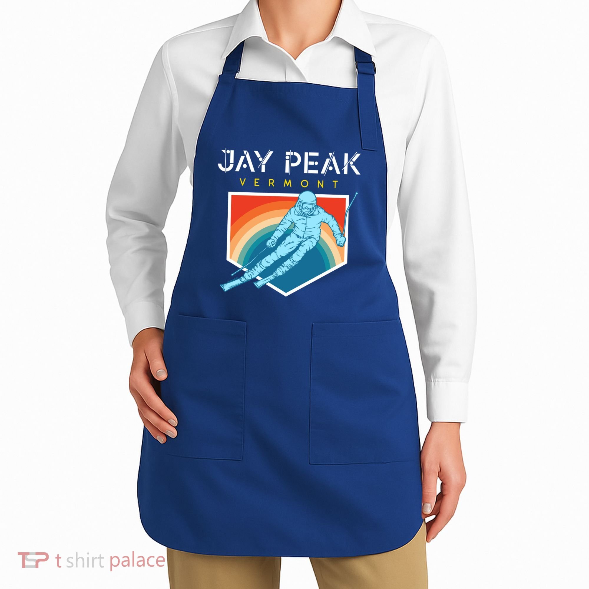 Jay Peak Vermont Usa Ski Resort 1980s Retro Funny Gift Apron