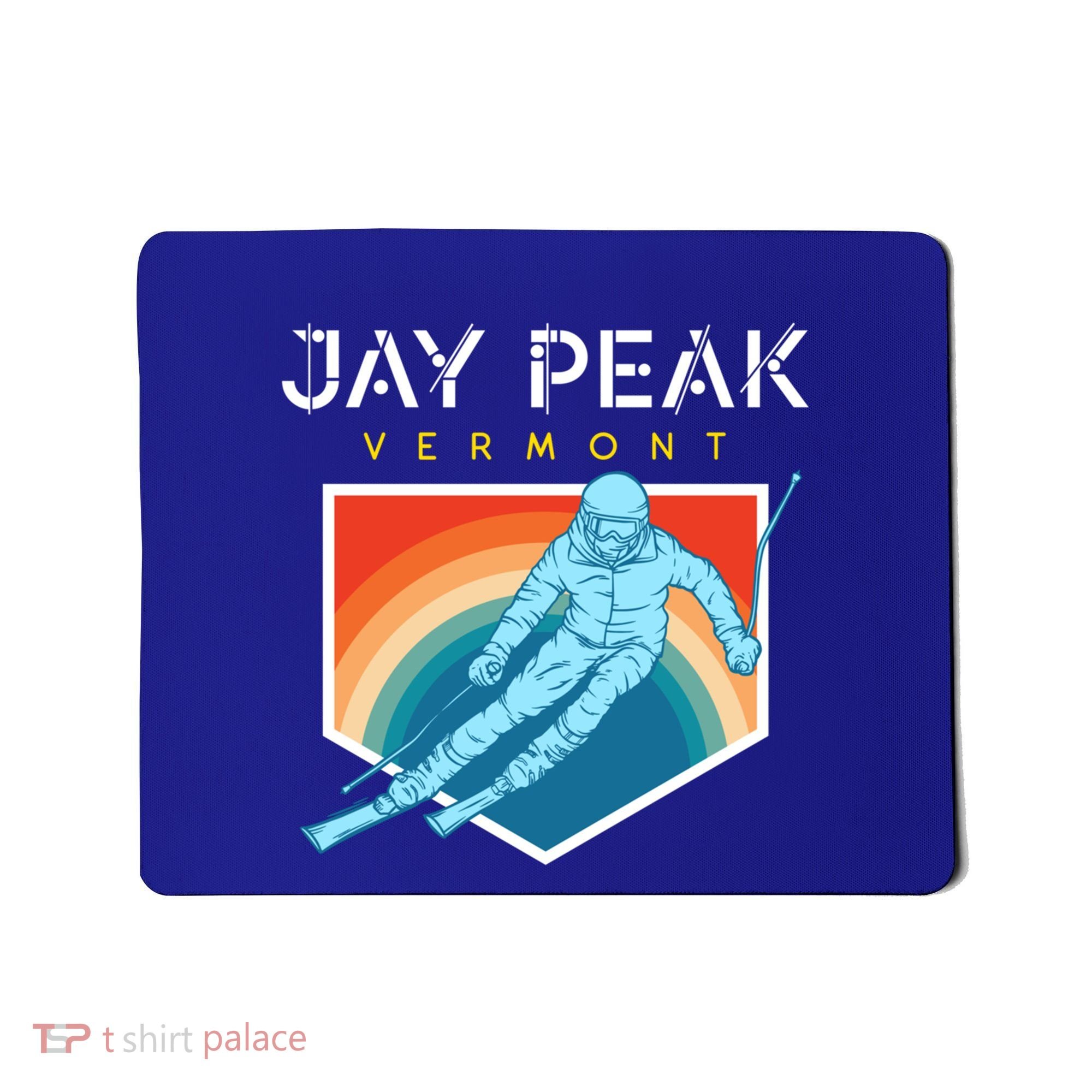 Jay Peak Vermont Usa Ski Resort 1980s Retro Funny Gift Mousepad