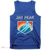 Jay Peak Vermont Usa Ski Resort 1980s Retro Funny Gift Tank Top thumb 0