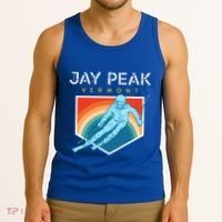 Jay Peak Vermont Usa Ski Resort 1980s Retro Funny Gift Tank Top thumb 3