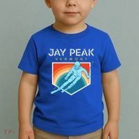 Jay Peak Vermont Usa Ski Resort 1980s Retro Funny Gift Toddler T-Shirt thumb 2