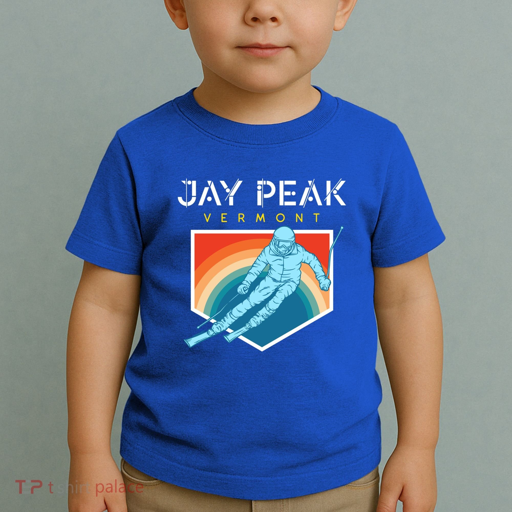 Jay Peak Vermont Usa Ski Resort 1980s Retro Funny Gift Toddler T-Shirt