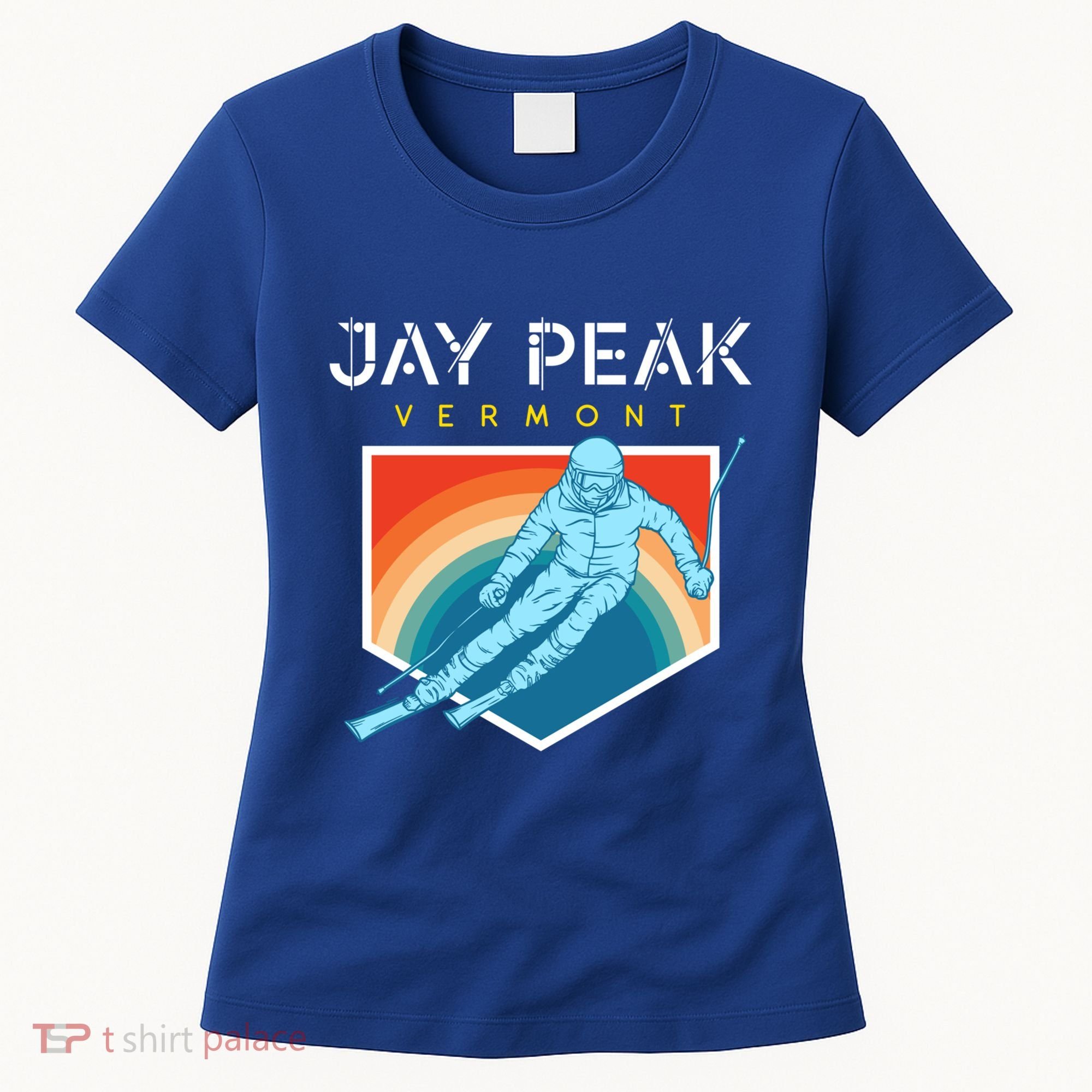 Jay Peak Vermont Usa Ski Resort 1980s Retro Funny Gift Women's T-Shirt