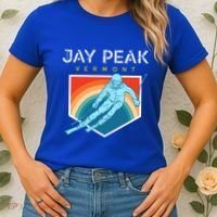 Jay Peak Vermont Usa Ski Resort 1980s Retro Funny Gift Women's T-Shirt thumb 2