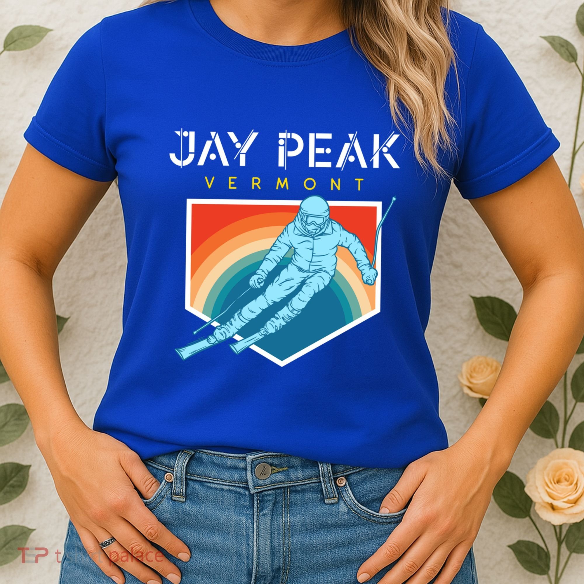 Jay Peak Vermont Usa Ski Resort 1980s Retro Funny Gift Women's T-Shirt