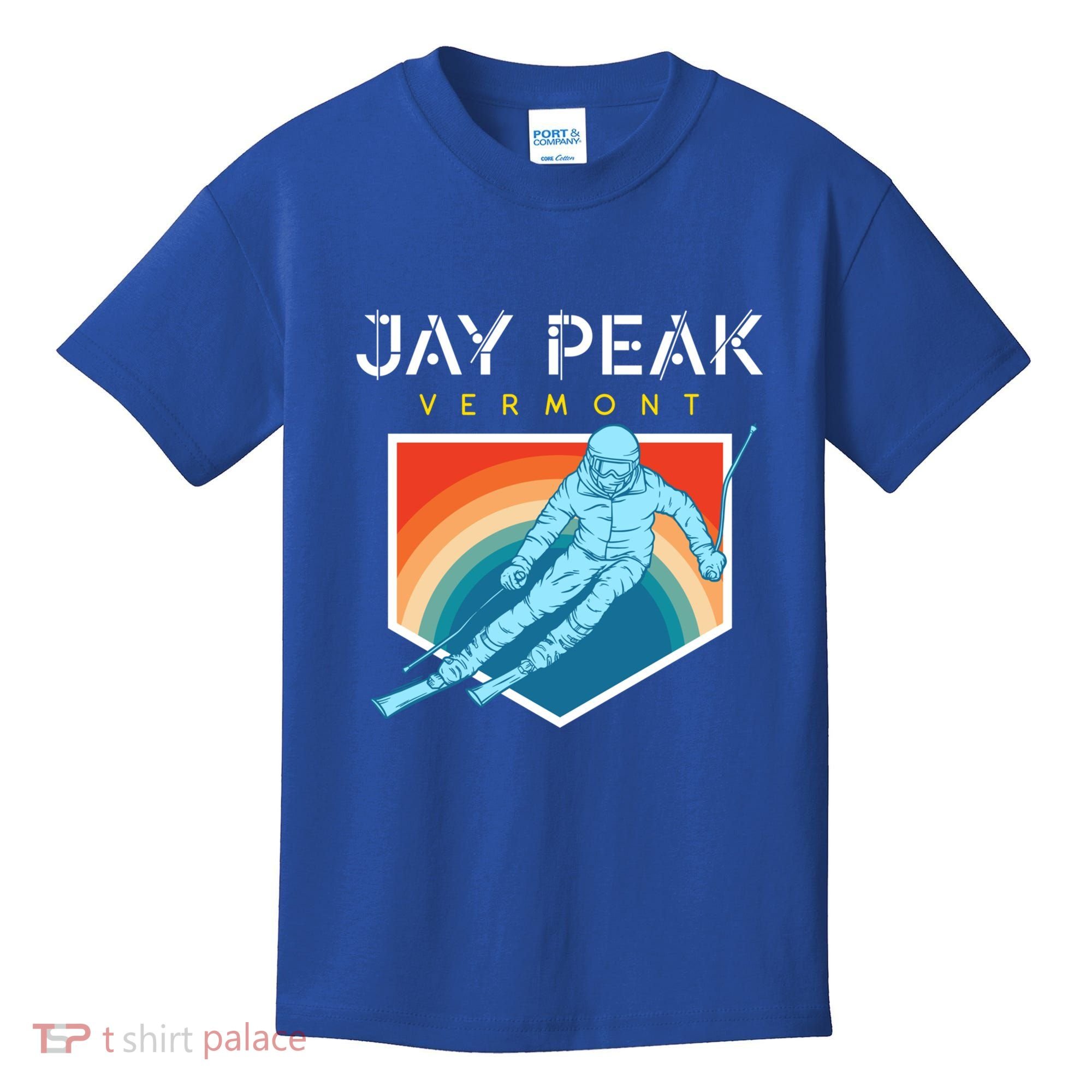 Jay Peak Vermont Usa Ski Resort 1980s Retro Funny Gift Kids T-Shirt