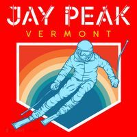 Jay Peak Vermont Usa Ski Resort 1980s Retro Funny Gift Santa Hat thumb 1