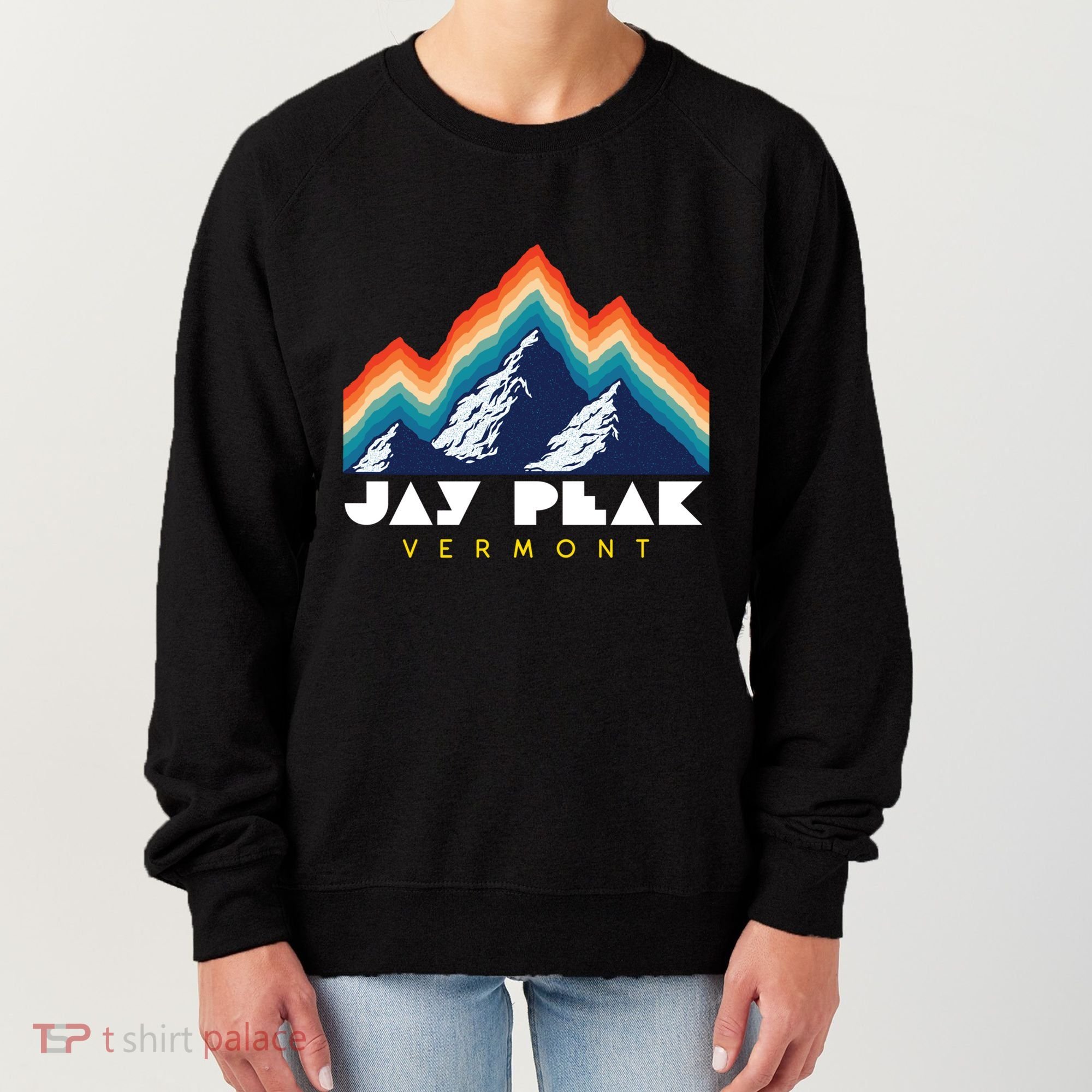 Jay Peak Vermont Usa Ski Resort 1980s Retro Gift Women's Sweatshirt