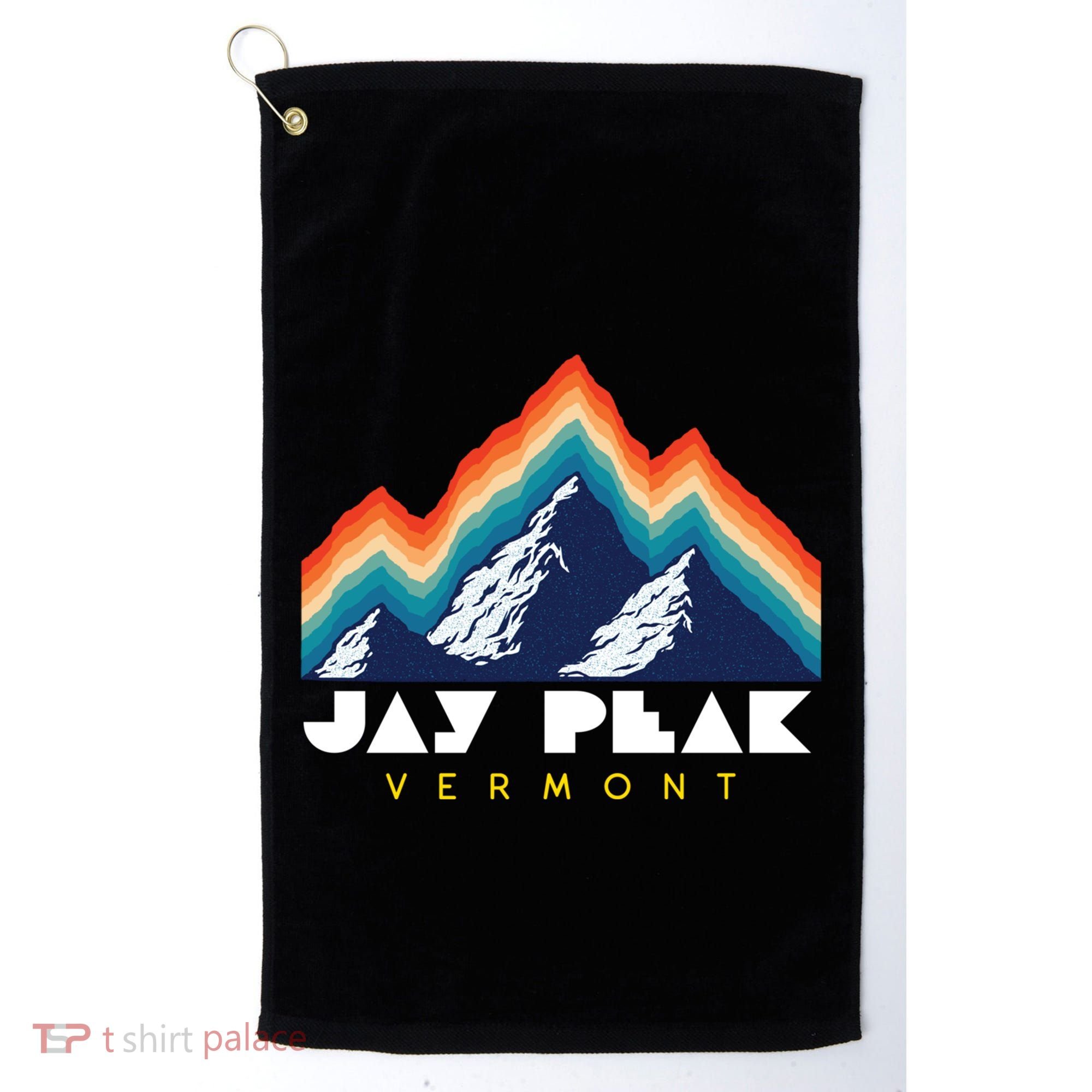 Jay Peak Vermont Usa Ski Resort 1980s Retro Gift Golf Towel