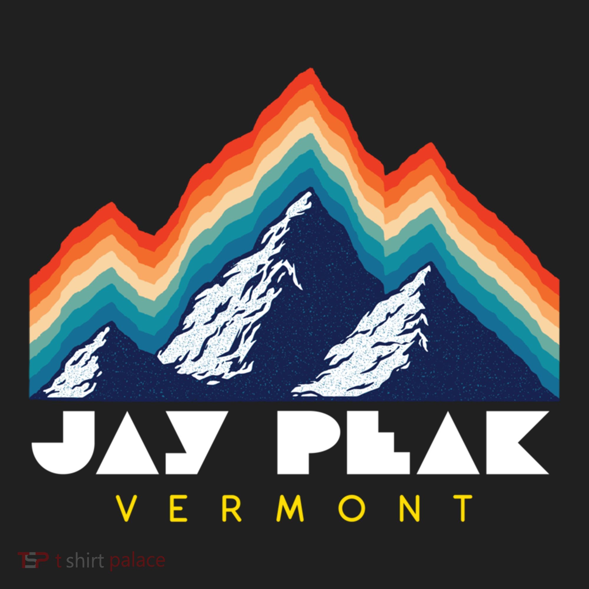 Jay Peak Vermont Usa Ski Resort 1980s Retro Gift Golf Towel