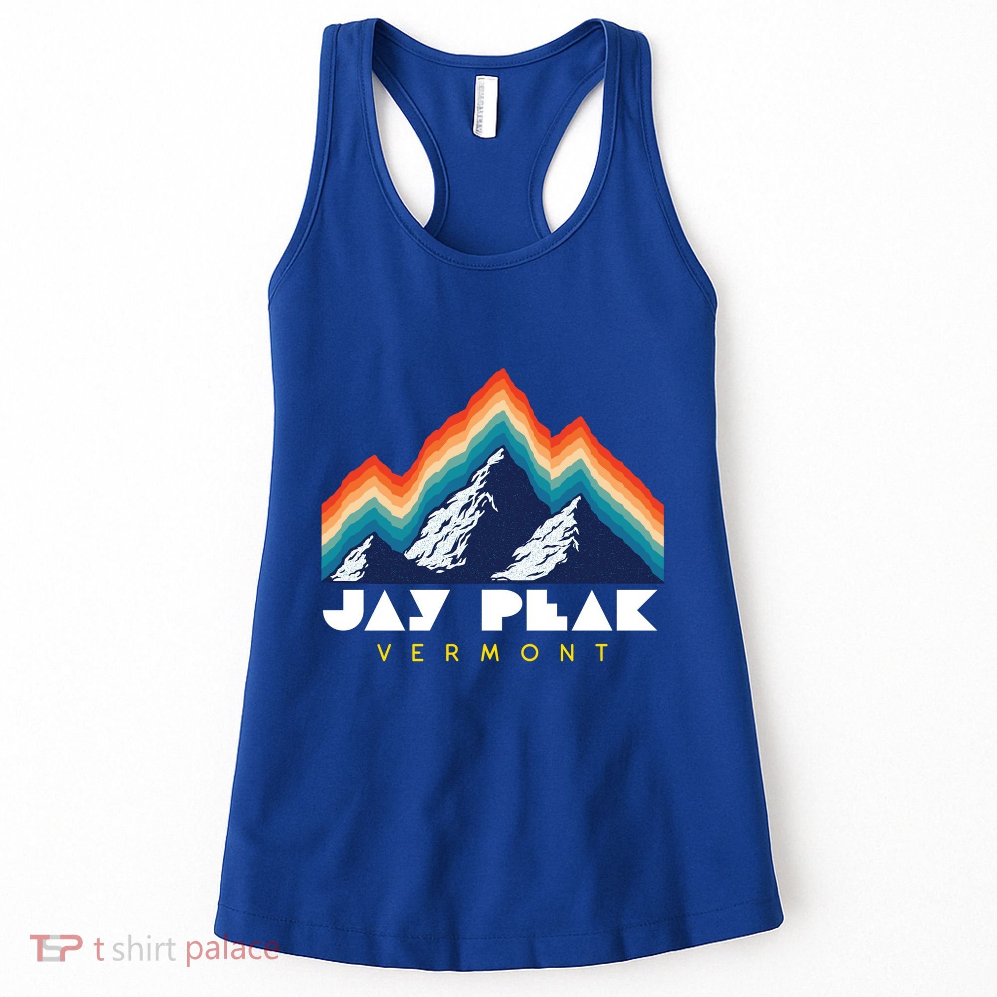 Jay Peak Vermont Usa Ski Resort 1980s Retro Gift Women's Tank Top