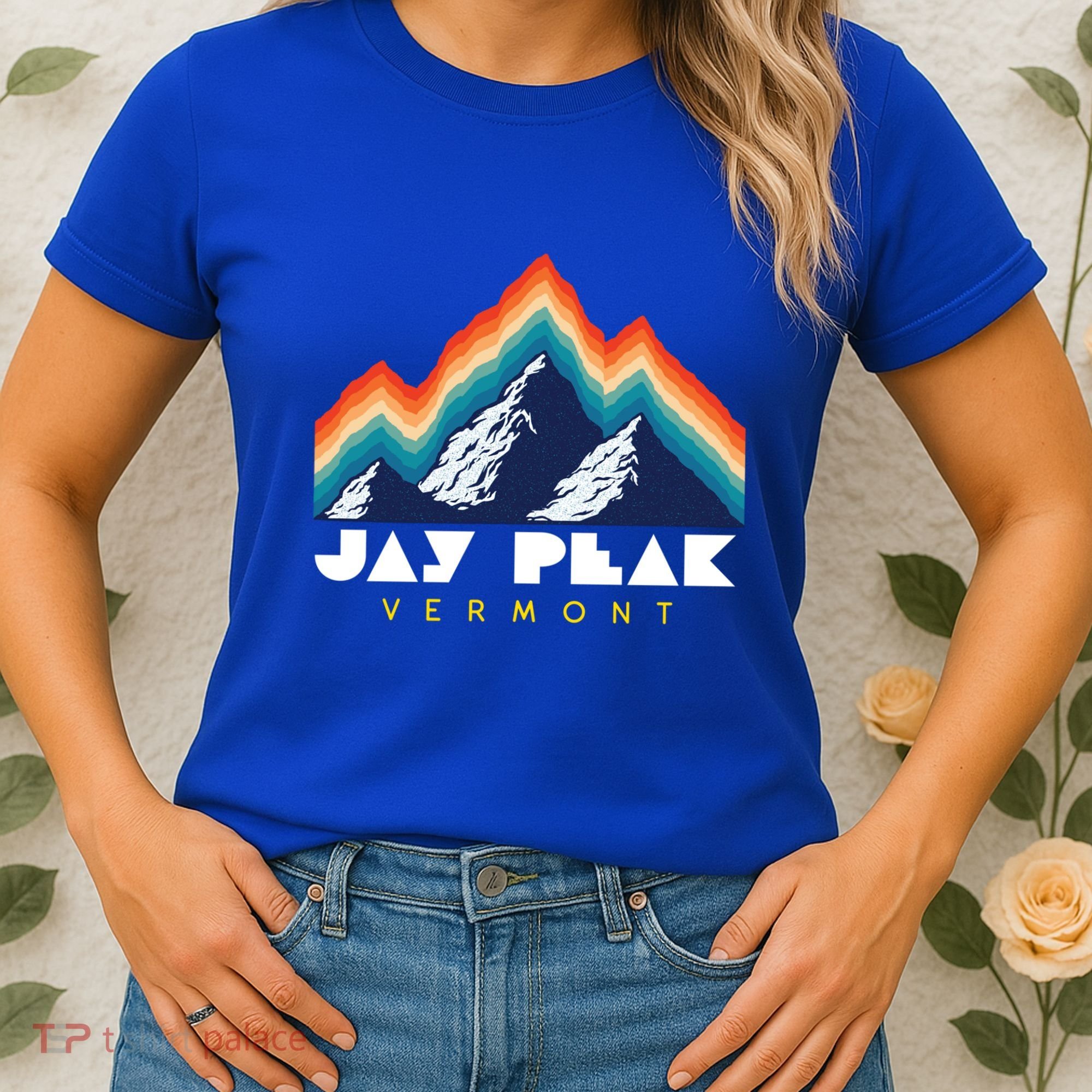 Jay Peak Vermont Usa Ski Resort 1980s Retro Gift Women's T-Shirt